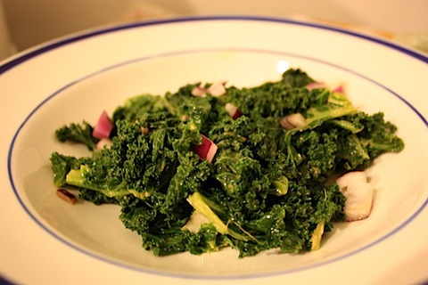 Kale with Peanut Sauce