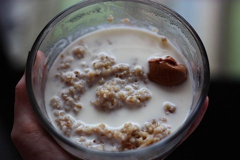 steel cut oats and raw milk.JPG
