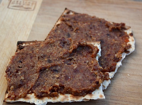 matzo with charoset.JPG