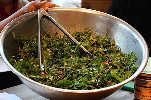 arugula and strawberry salad with walnut balsamic vinaigrette.JPG