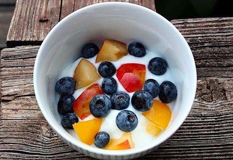 yogurt, blueberries and plums.JPG