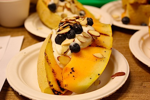 grilled melon with yogurt.JPG