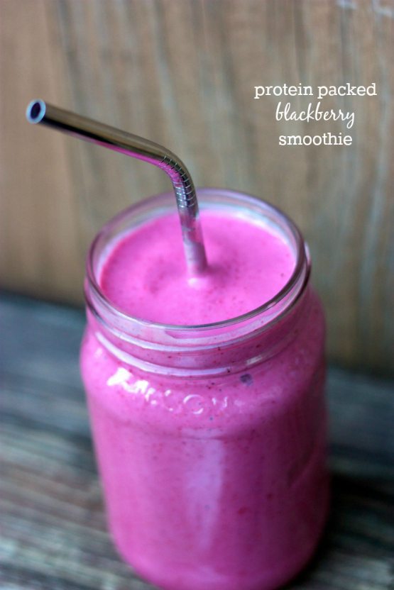 Protein Packed Blackberry Smoothie