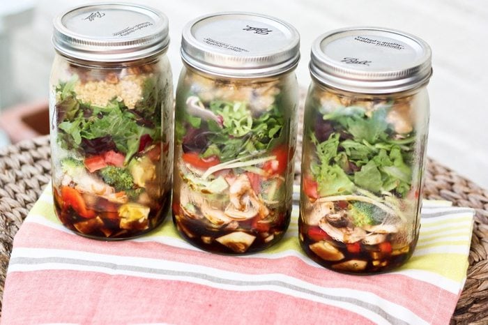 salad in a jar
