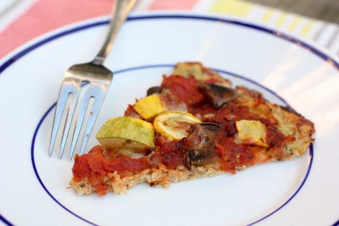 Healthy Pizza with a Cauliflower Crust