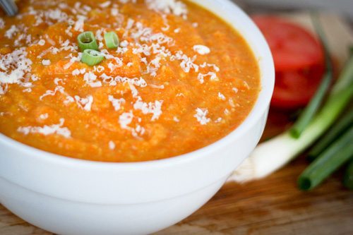 Carrot Parsnip Soup Closeup