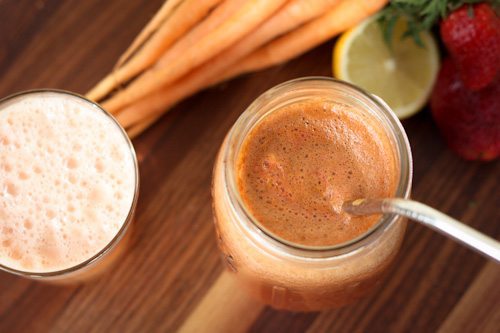 Strawberry Juice and Grapefruit Juice