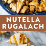 Nutella and apricot rugalach for Hannukkah.