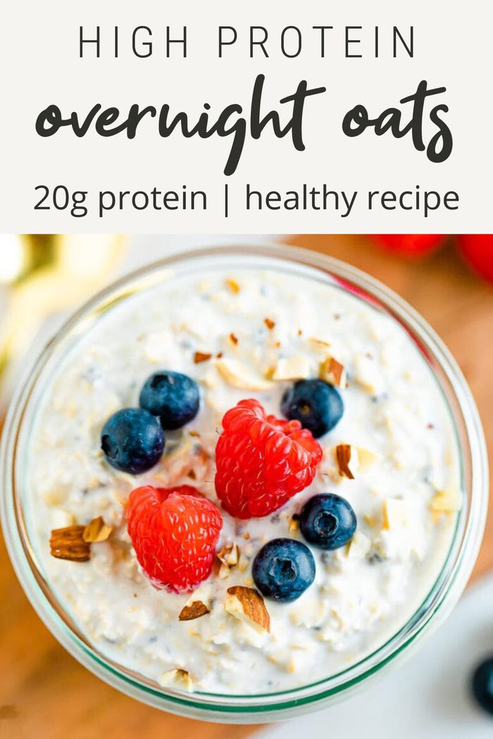 Protein Overnight Oats {6 Ingredients} Eating Bird Food
