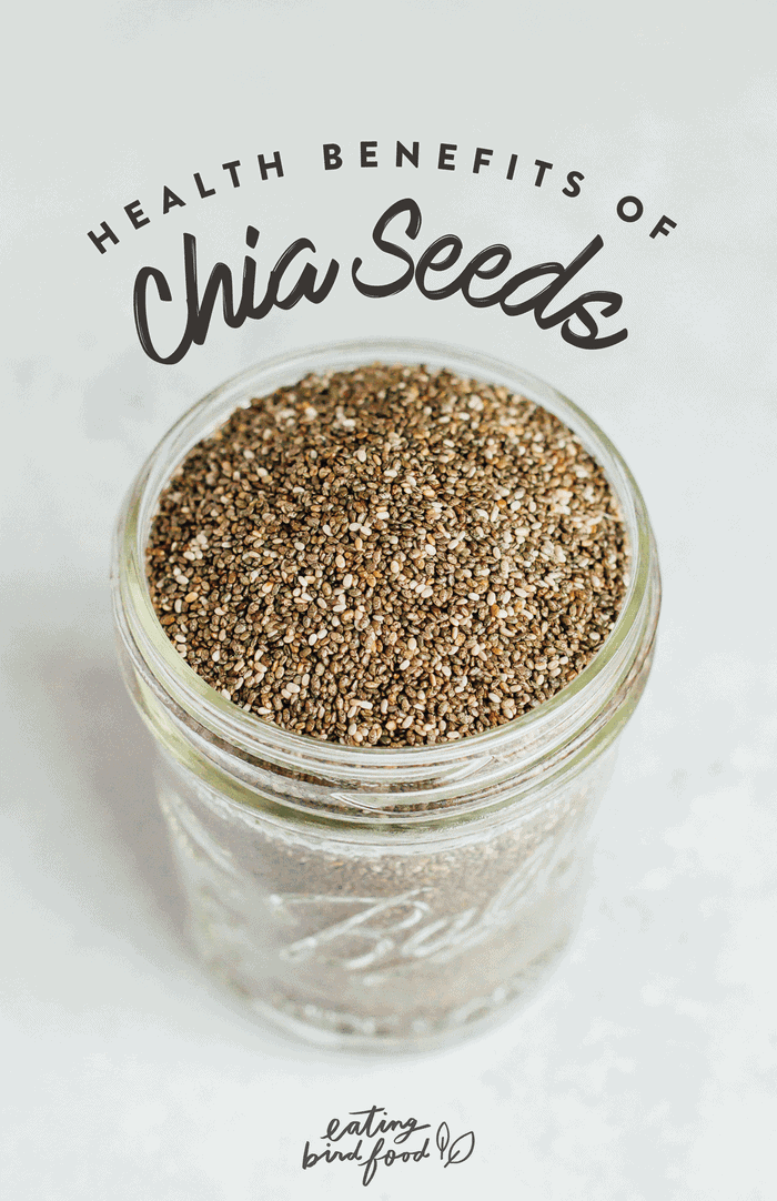 mason jar filled with chia seeds