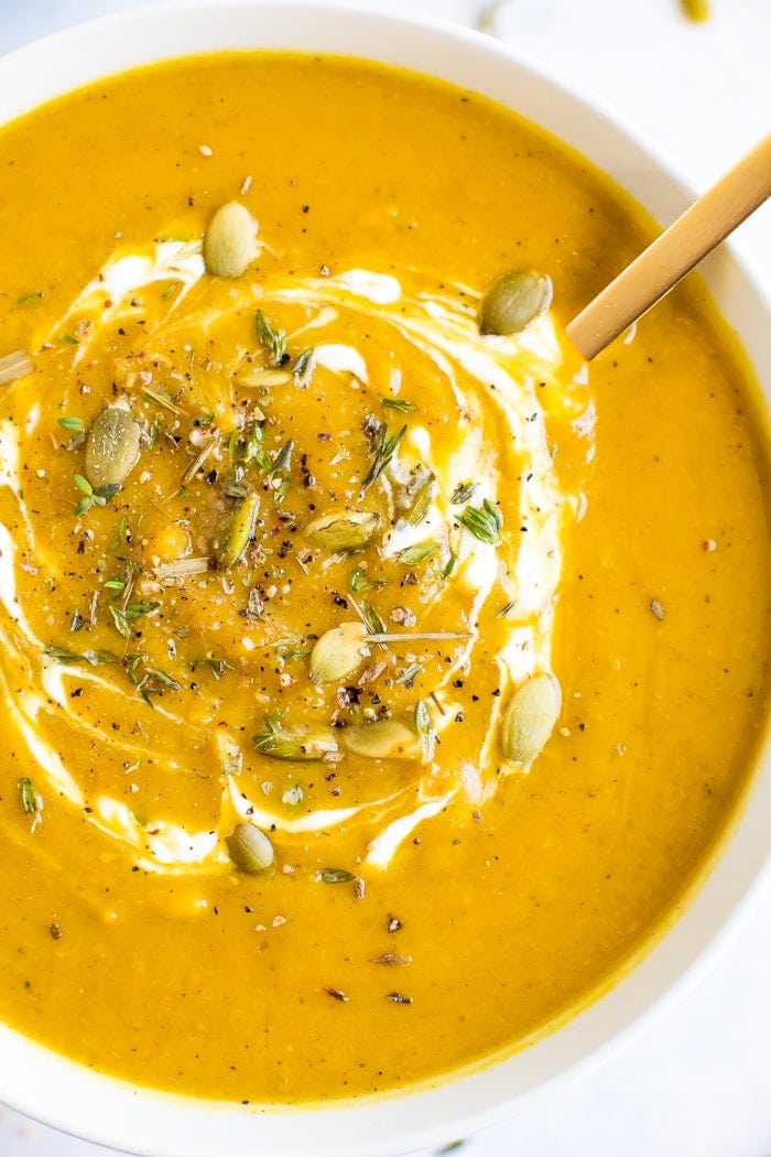 Roasted Pumpkin Soup - Piping Pot Curry