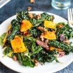 holiday kale salad with roasted butternut squash