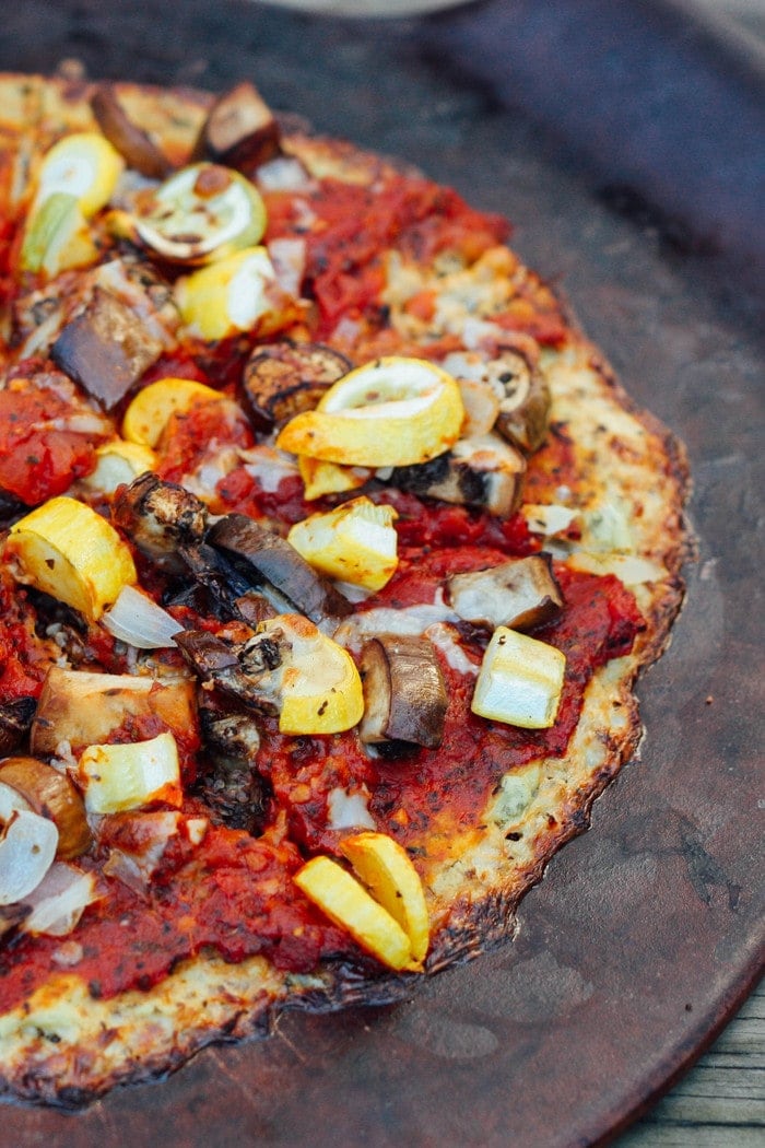 Healthy Pizza With A Cauliflower Pizza Crust