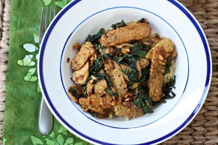 Tempeh with Kale
