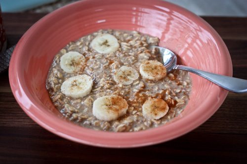 Vegan Eggnog Overnight Oats - Eating Bird Food