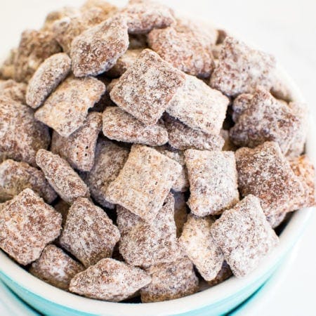 Protein Muddy Buddies - Eating Bird Food