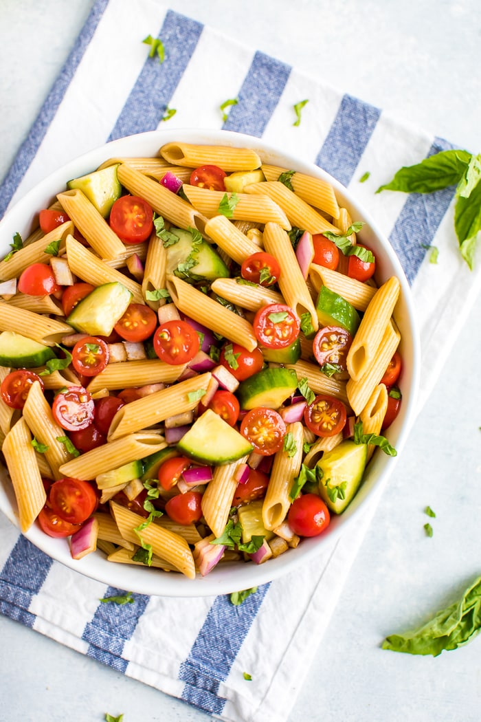 Healthy Pasta Salad - Eating Bird Food