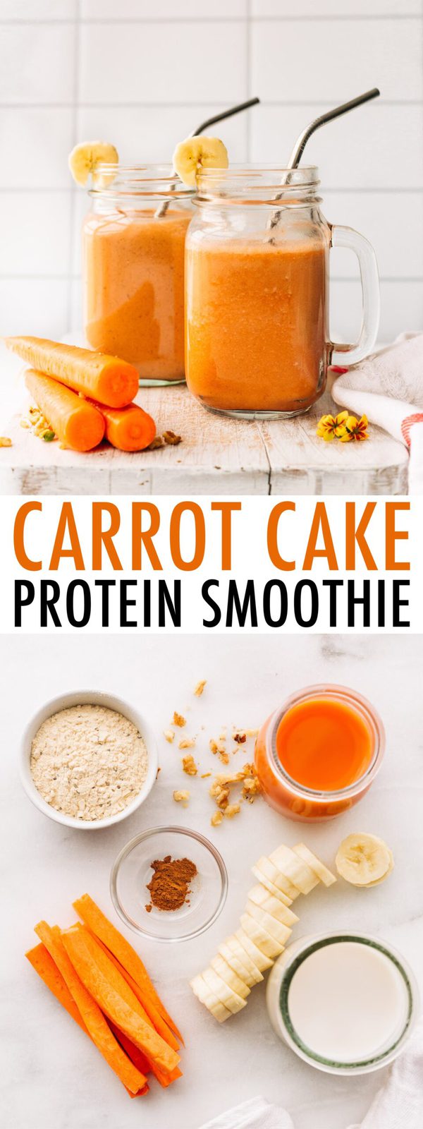 Healthy Carrot Cake Smoothie {ProteinPacked} Eating Bird Food