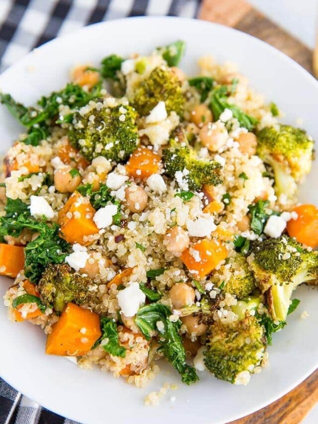 Roasted Broccoli Quinoa Salad Eating Bird Food