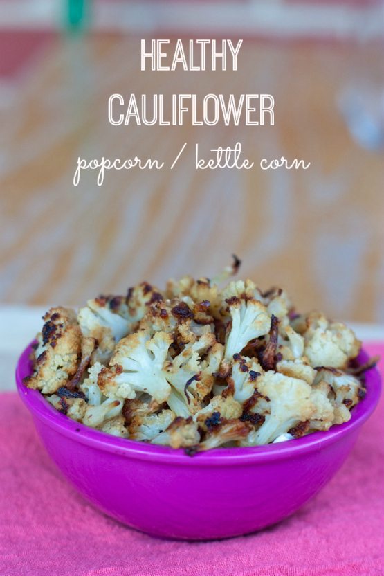 Healthy Cauliflower Popcorn / Kettle Corn Healthy cauliflower popcorn/kettle corn.