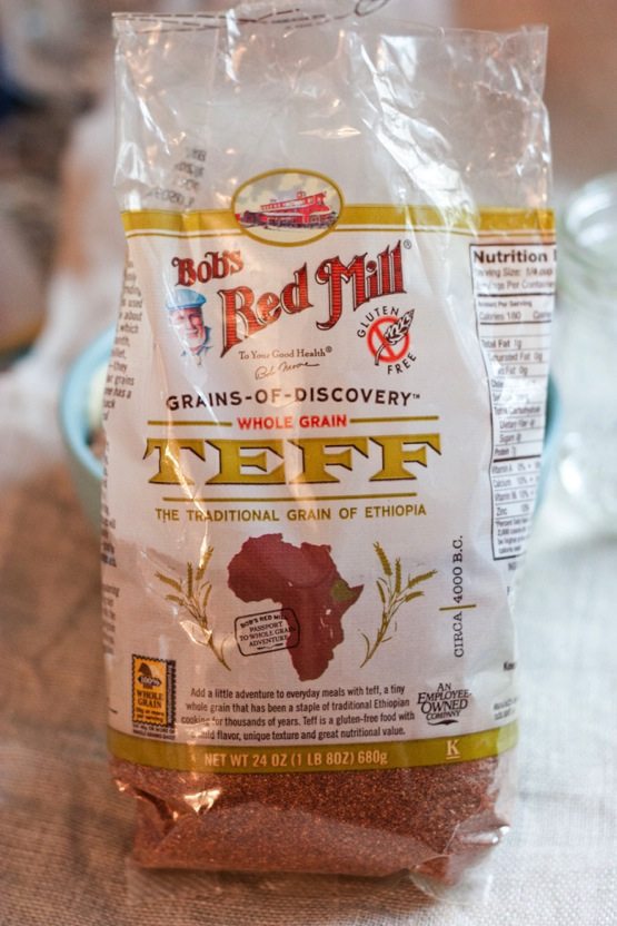 Package of Bob's Red Mill Whole Grain Teff.