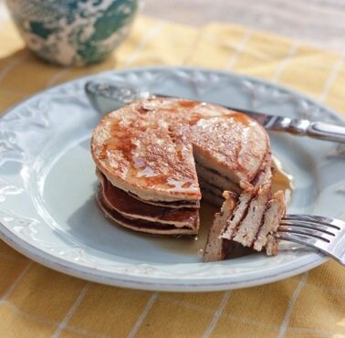 Protein peanut butter pancakes.