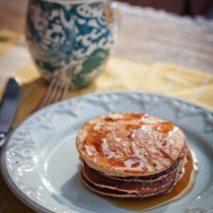 Protein peanut butter pancakes.