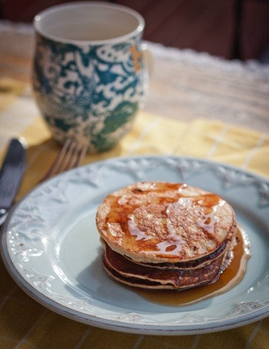 Peanut Flour Protein Pancakes