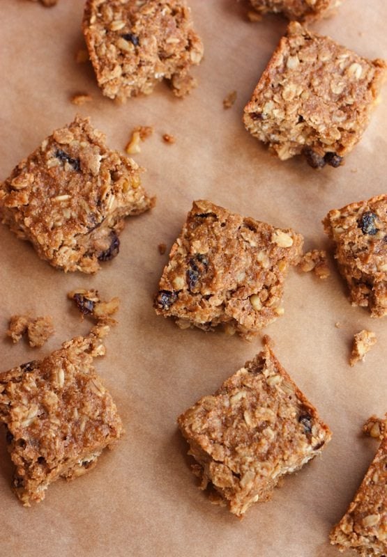 Healthy Banana Oat Power Bars Eating Bird Food