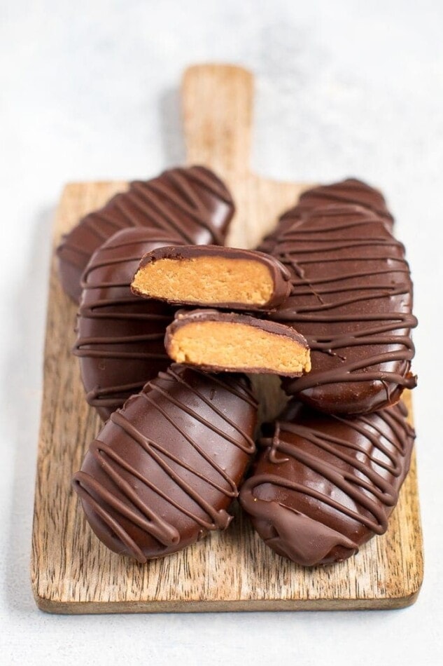 Healthy Homemade Chocolate Peanut Butter Eggs