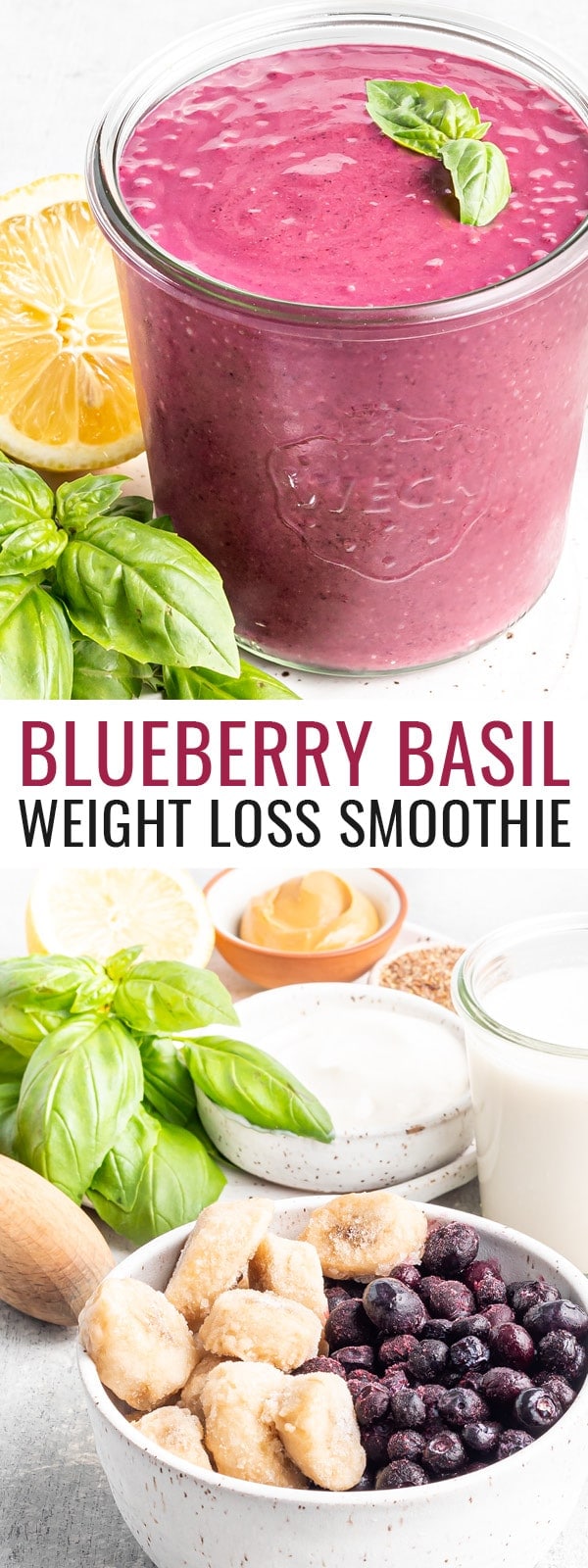 Blueberry Basil Weight Loss Smoothie Eating Bird Food
