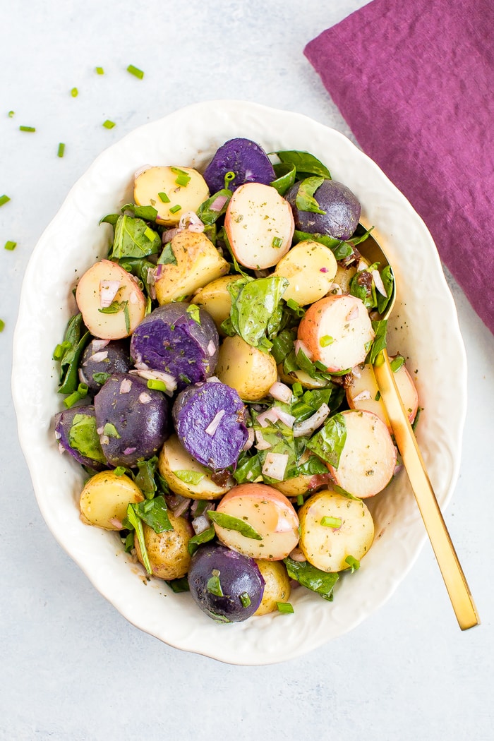 Healthy Fingerling Potato Salad