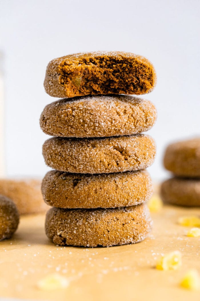 Gluten-Free Gingersnap Cookies with Quinoa Flour - Eating Bird Food