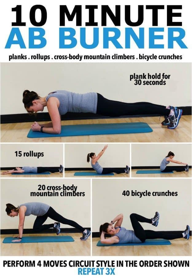 10 Minute Ab Burner Workout