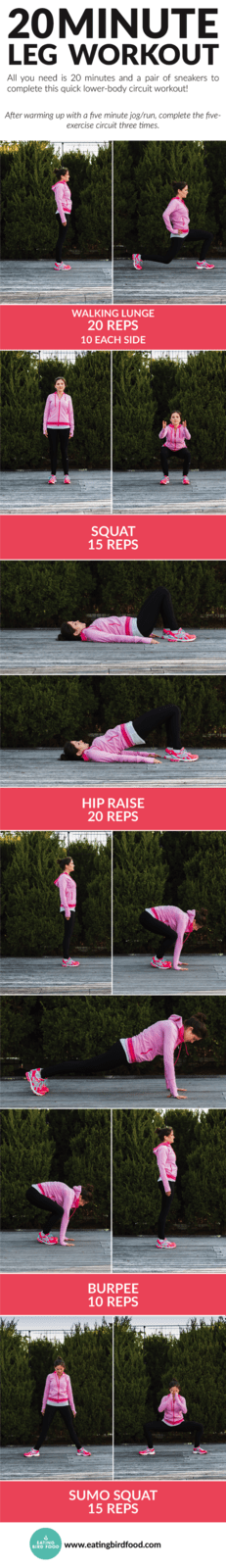 20 Minute Leg Workout (No Equipment Needed) 