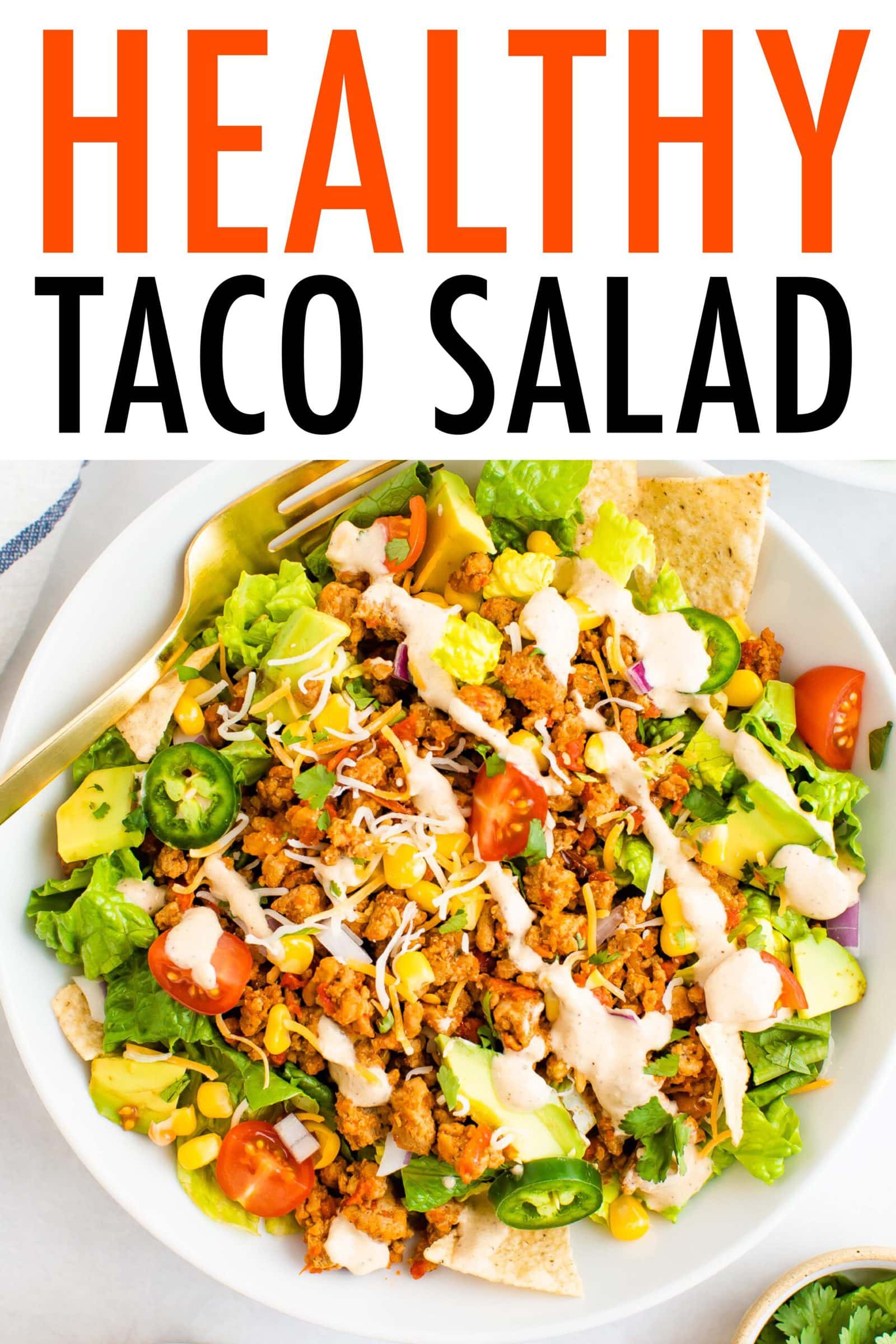 Healthy Taco Salad {Super Flavorful} | Eating Bird Food