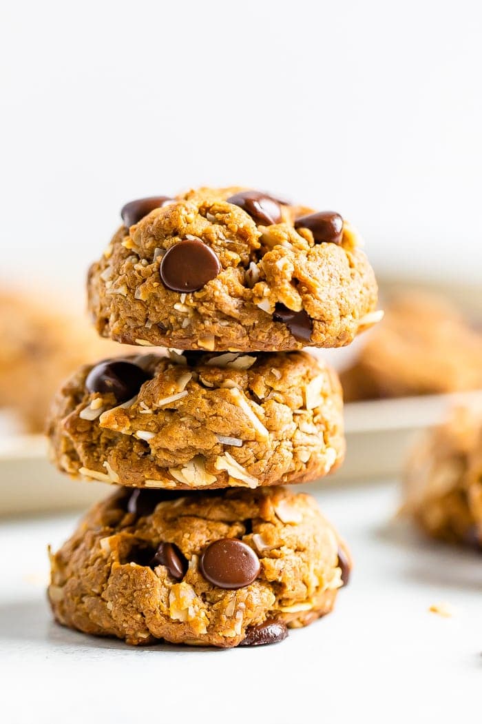 5-Ingredient Peanut Butter Protein Cookies - Eating Bird Food