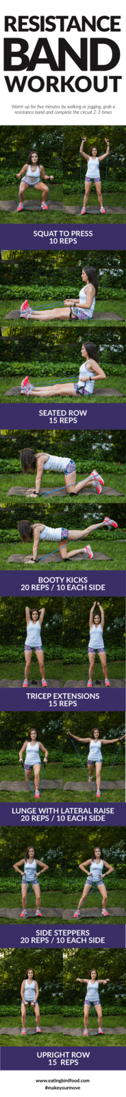 Take your workout anywhere with this full body resistance band workout