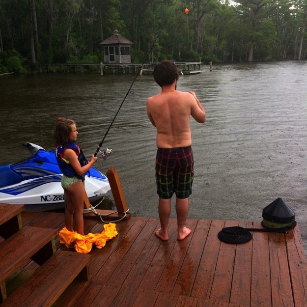 Fishing in the Rain