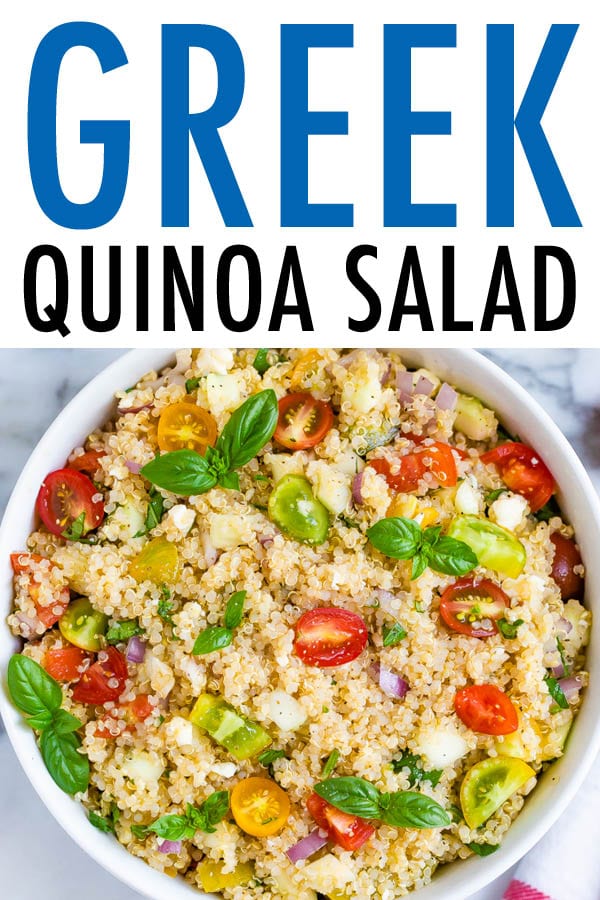 {Quick + Easy} Greek Quinoa Salad Eating Bird Food