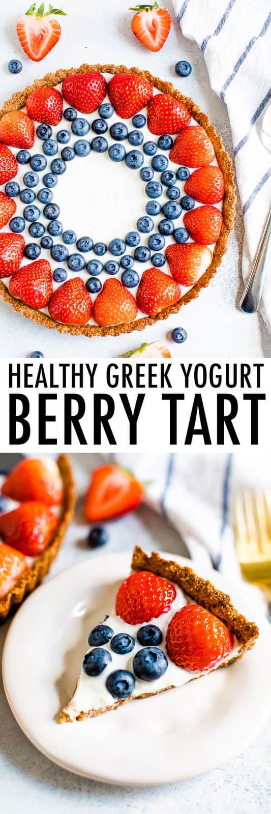 Healthy Greek Yogurt Berry Tart