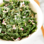 Kale salad with spicy peanut dressing