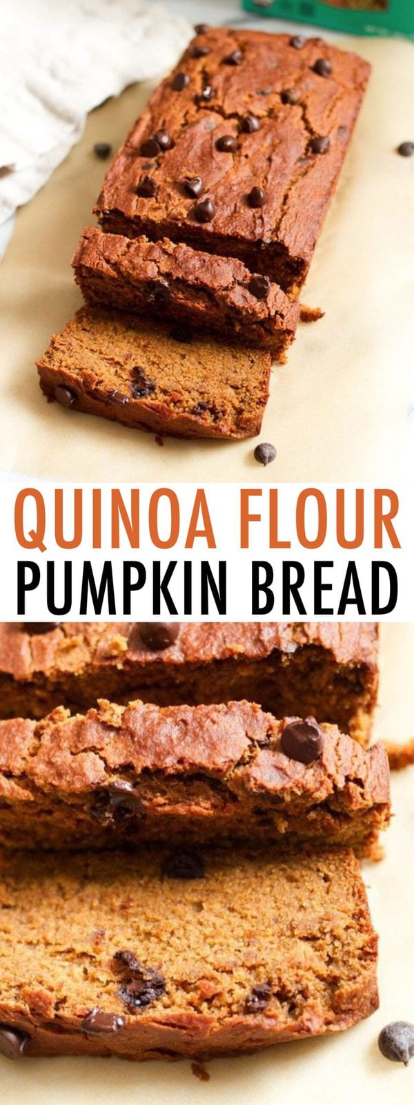 Quinoa Flour Pumpkin Bread (GlutenFree & Vegan)