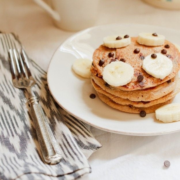 Banana Cottage Cheese Protein Pancakes