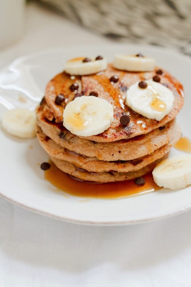 Banana Cottage Cheese Protein Pancakes