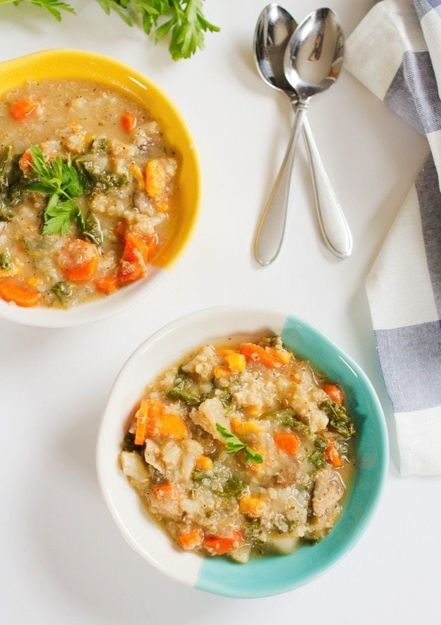 Slow Cooker Quinoa Vegetable Soup