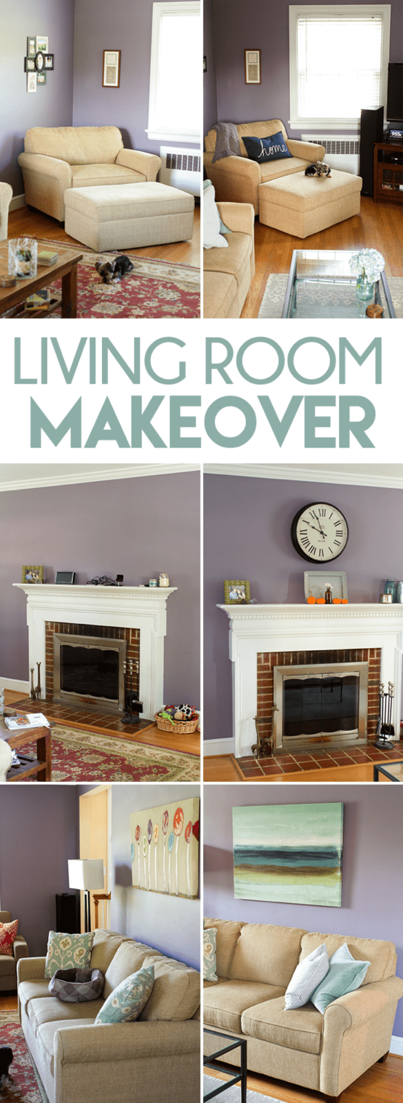 Living Room Makeover Before and Afters