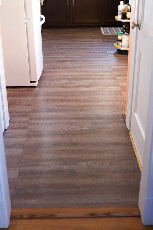 Rustic Wood Floors with Peel and Stick Vinyl Tile