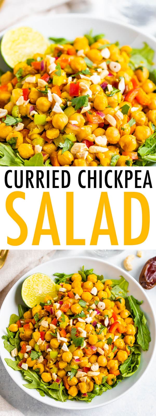 The BEST Curried Chickpea Salad Eating Bird Food