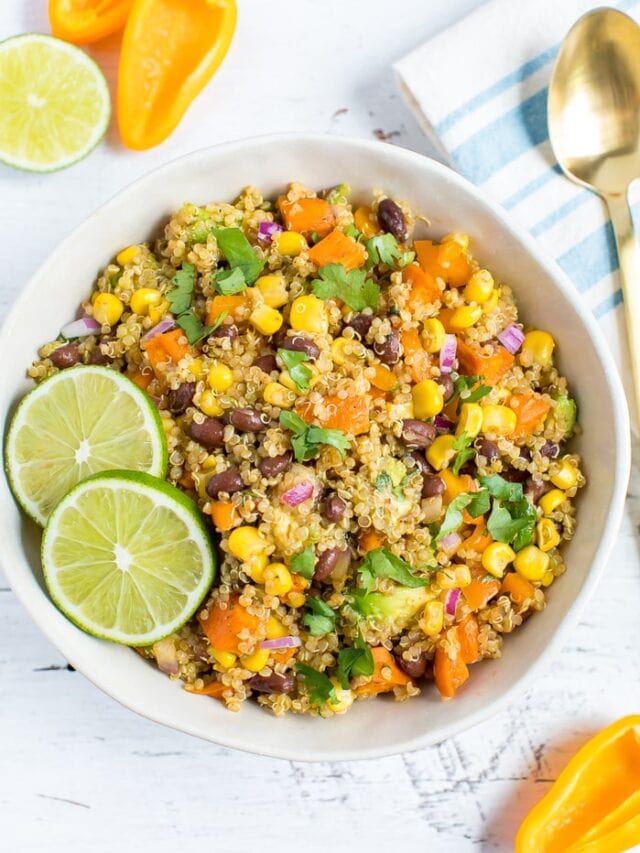 Southwestern Quinoa Salad Eating Bird Food